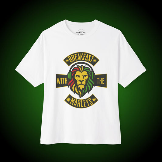 Breakfast With The Marleys Boxy Logo Tee (front version)