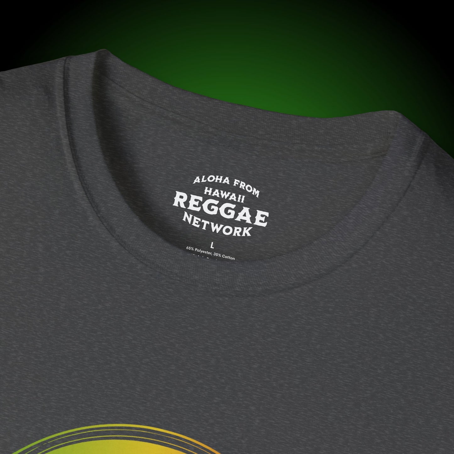 Rasta Vibin' Tiki Softstyle Tee (front version)