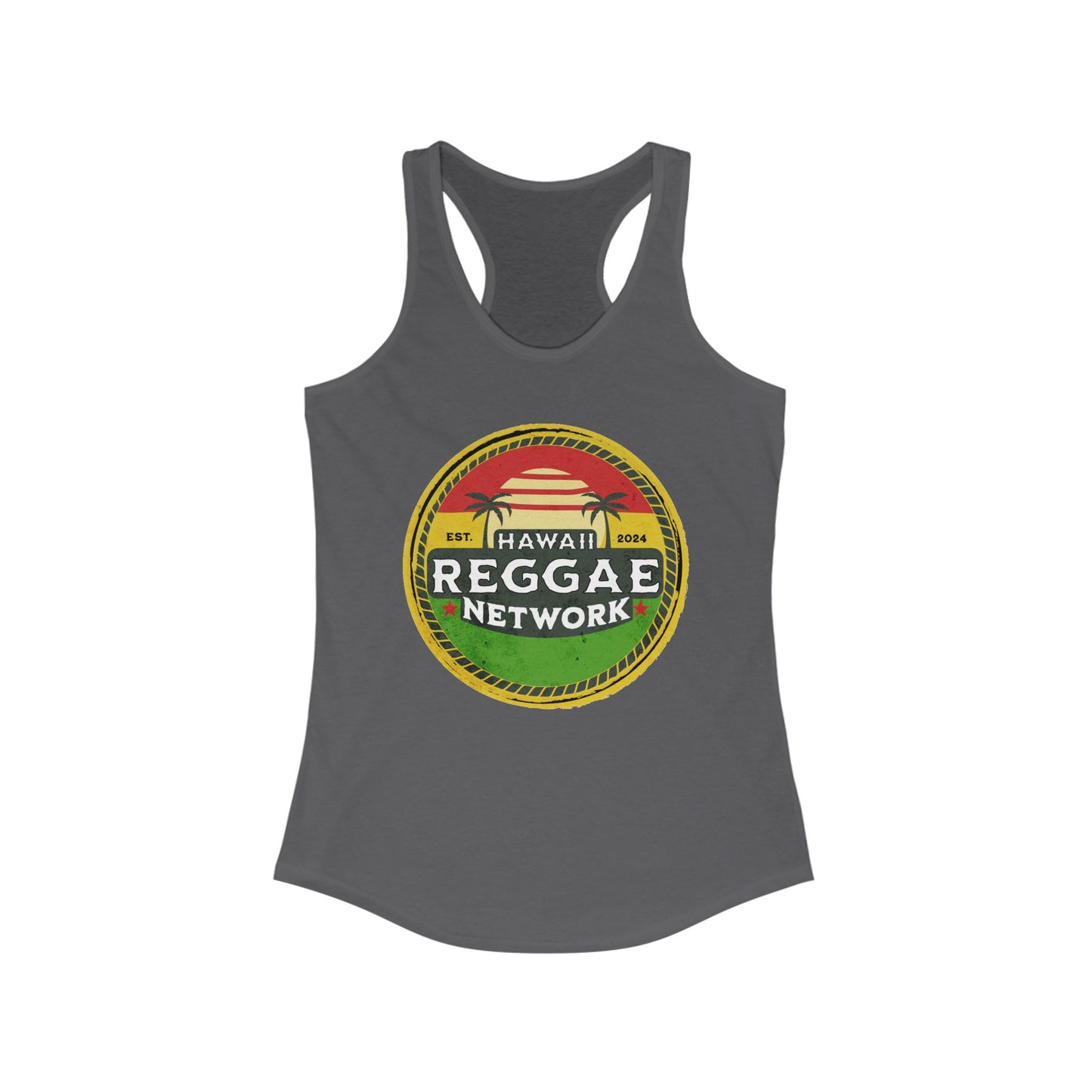 Hawaiian Reggae Network Basic Logo Racerback