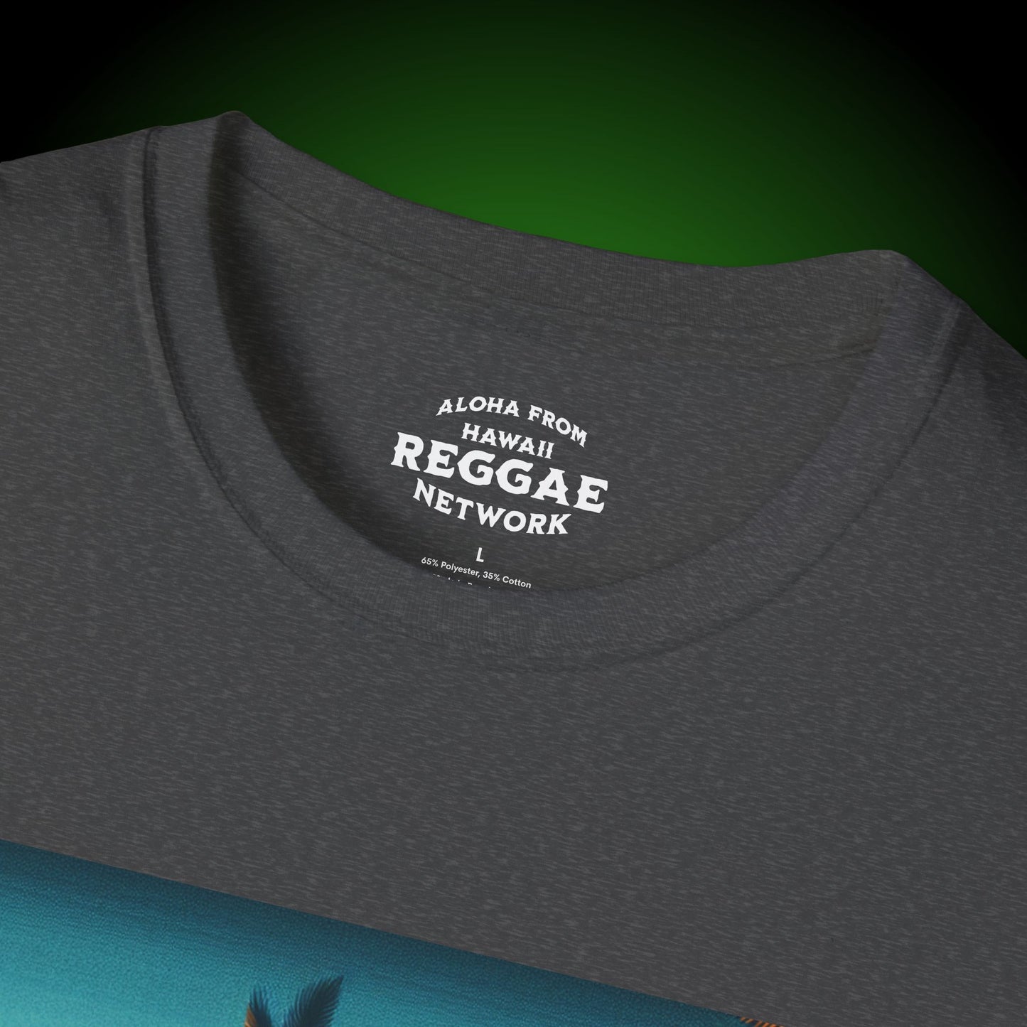 Tiki-on-the-Beach Softstyle Tee (front version)