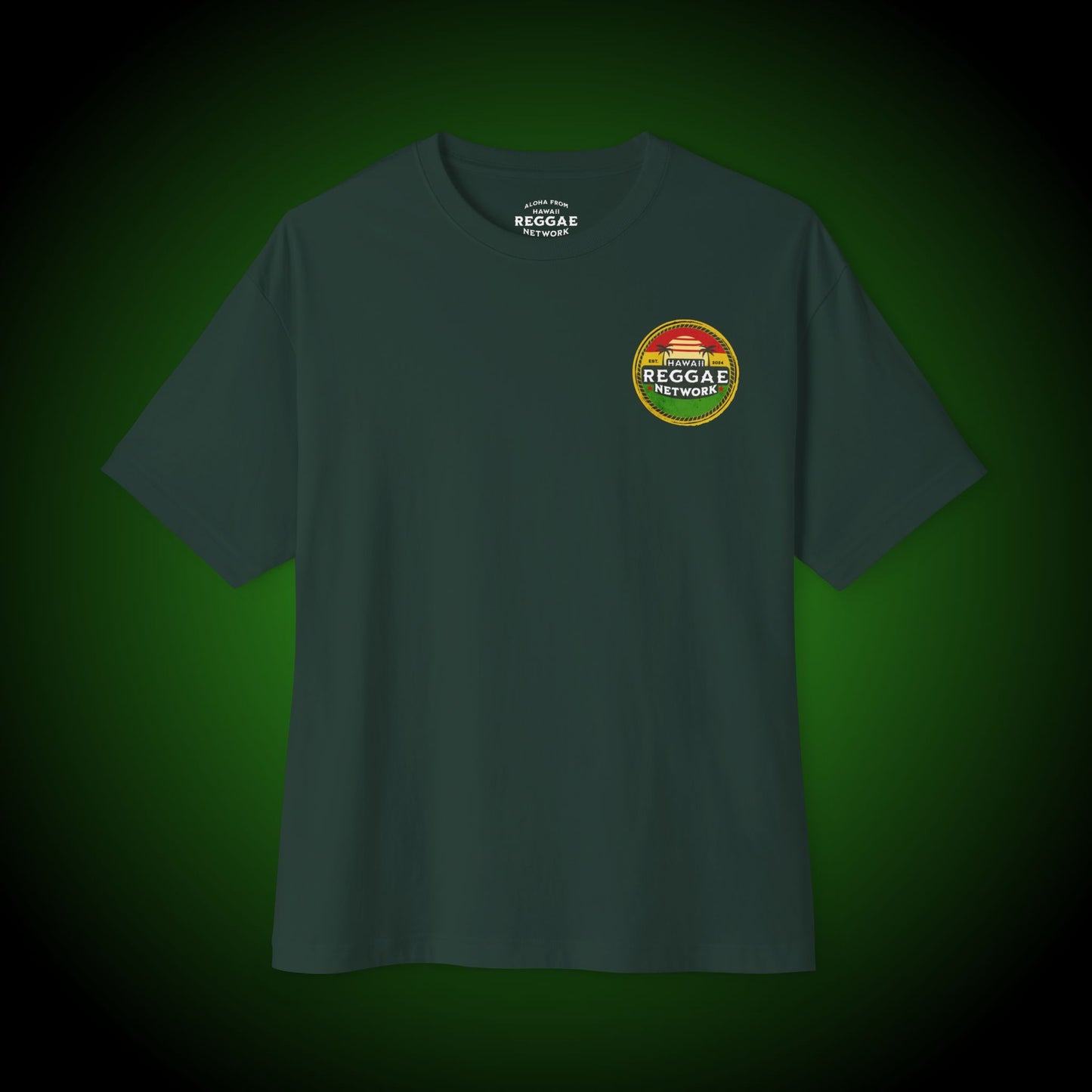 Rasta Vibin' Tiki Boxy Tee (back version)