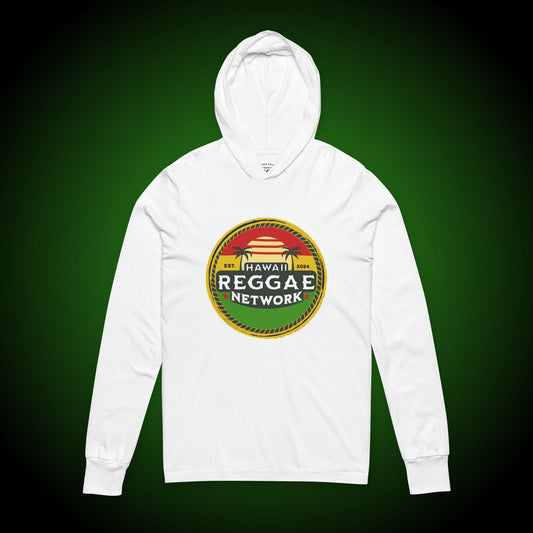 Hawaii Reggae Network Basic Logo Hooded Long Sleeve Tee