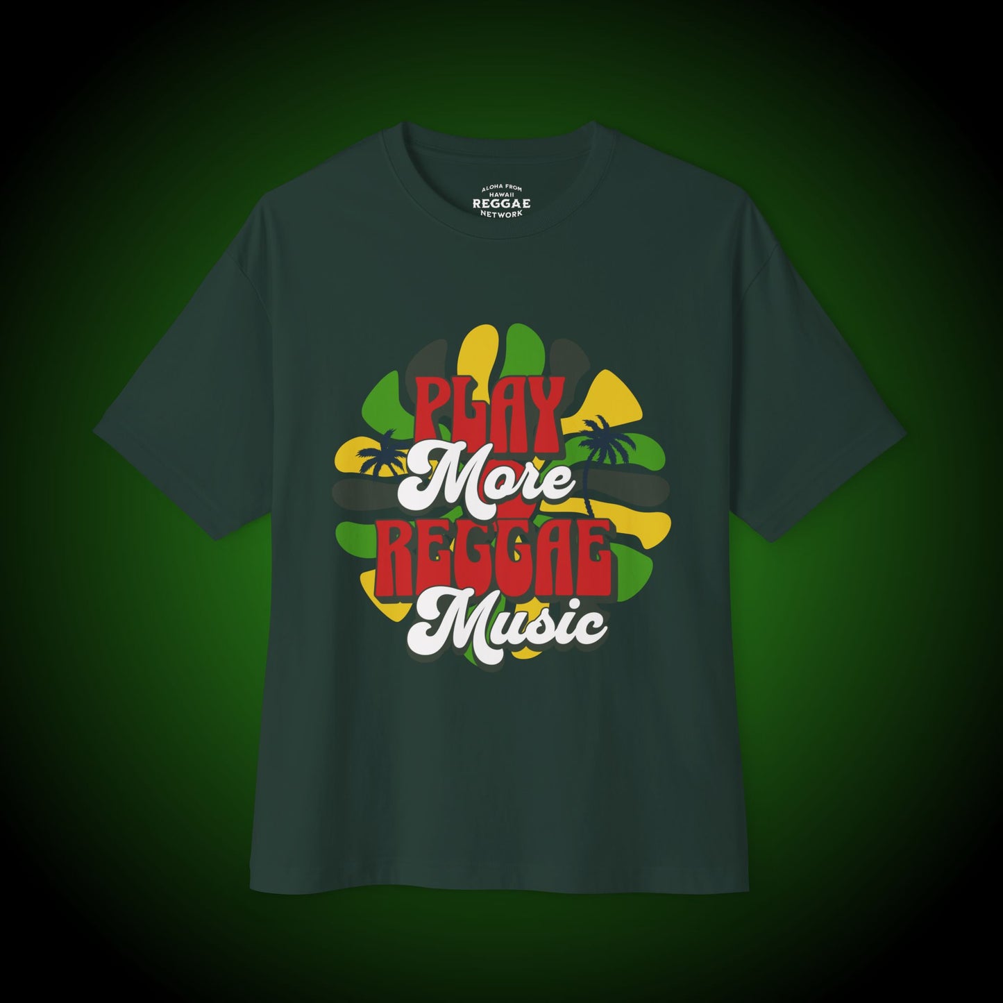 Play More Reggae Heavy Tee (front version)
