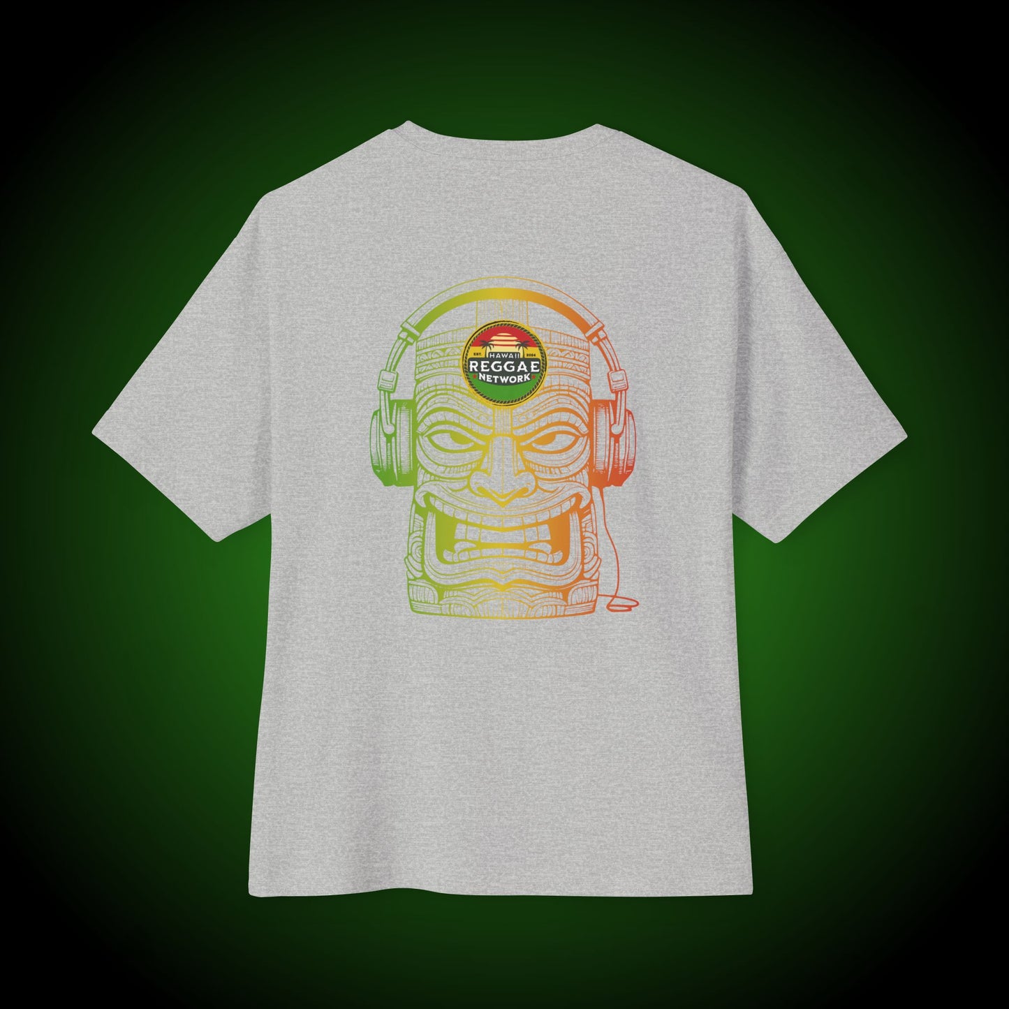 Rasta Vibin' Tiki Boxy Tee (back version)