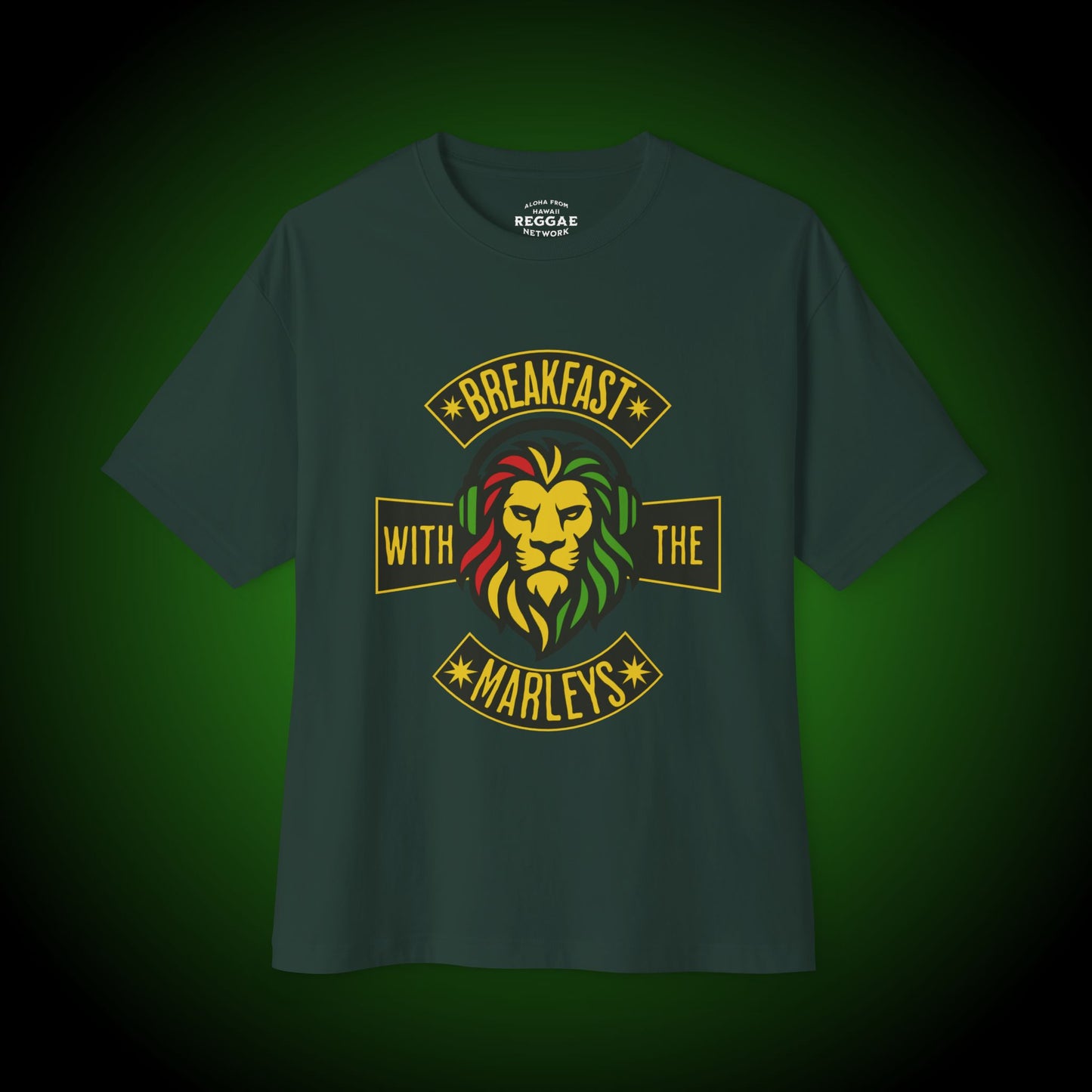 Breakfast With The Marleys Boxy Logo Tee (front version)