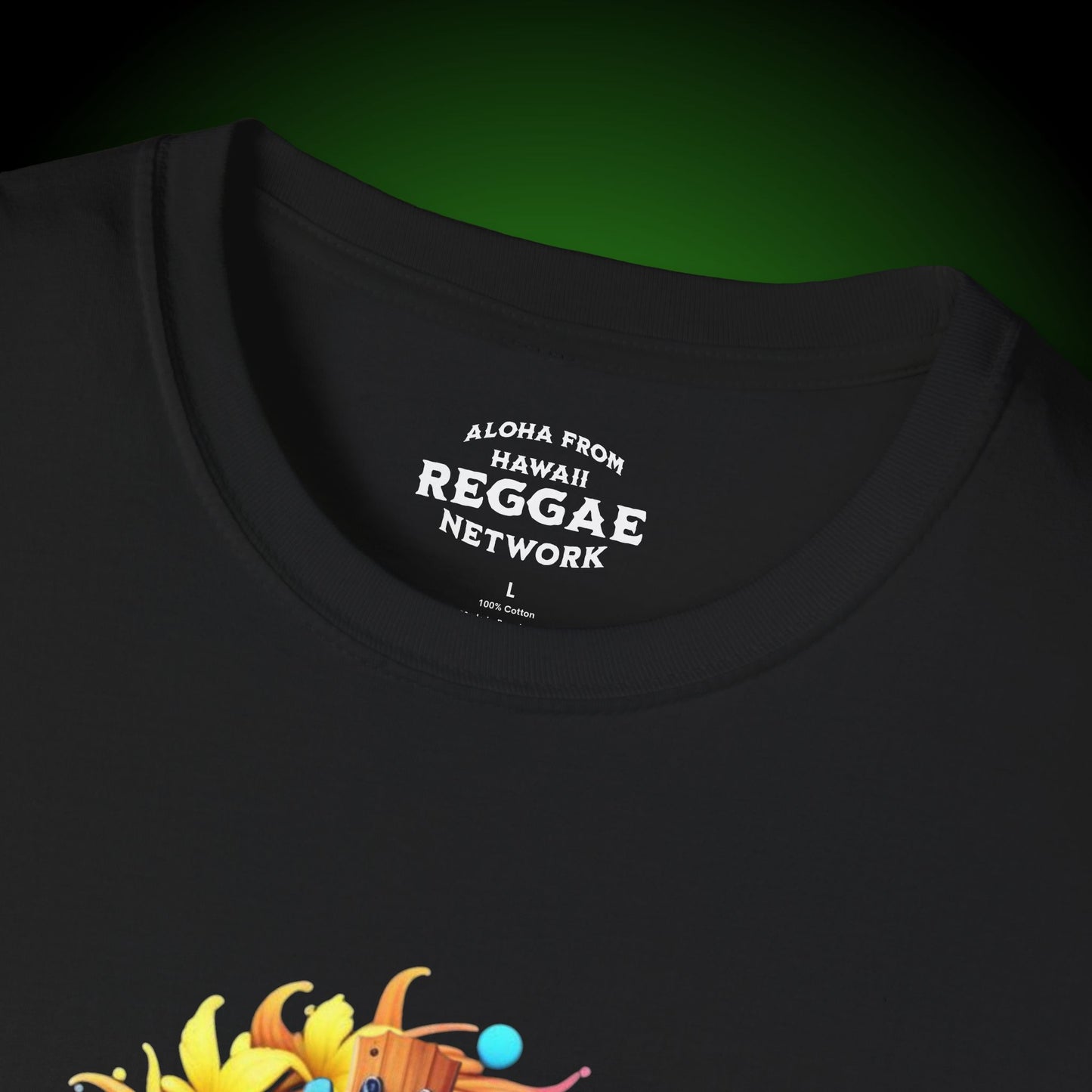 Electric Blue Uke Softstyle Tee (front version)