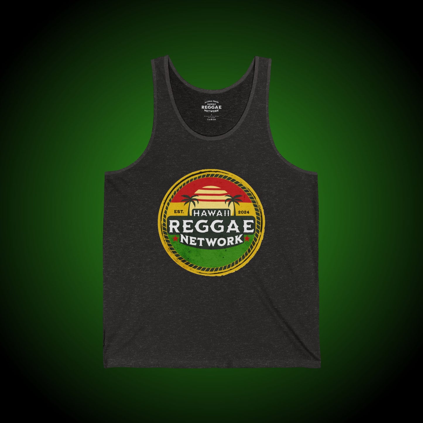 Hawaii Reggae Network Basic Logo Tank