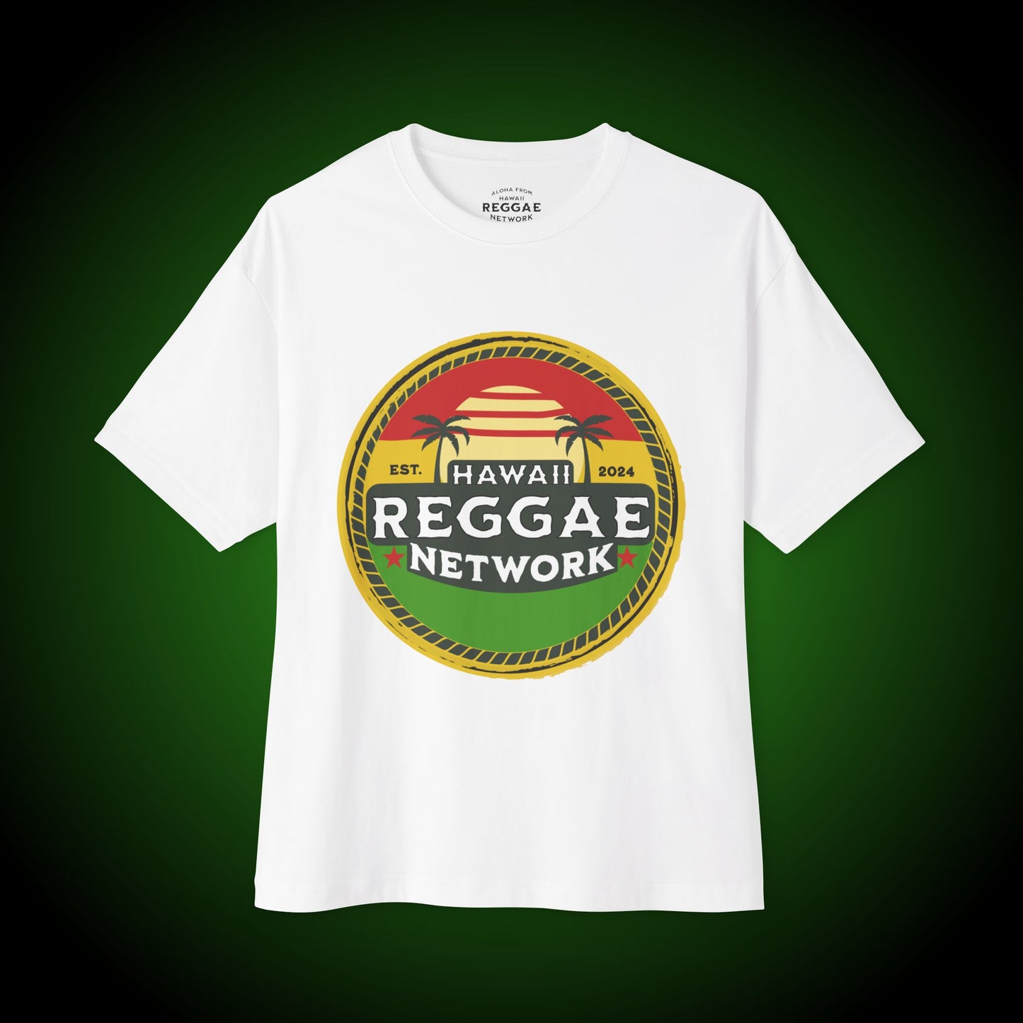 Hawaii Reggae Network Basic Heavy Tee (front version)