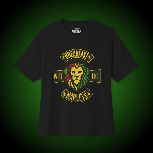 Breakfast With The Marleys Boxy Logo Tee (front version)
