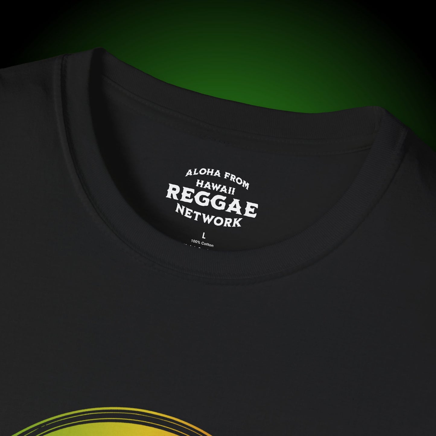 Rasta Vibin' Tiki Softstyle Tee (front version)