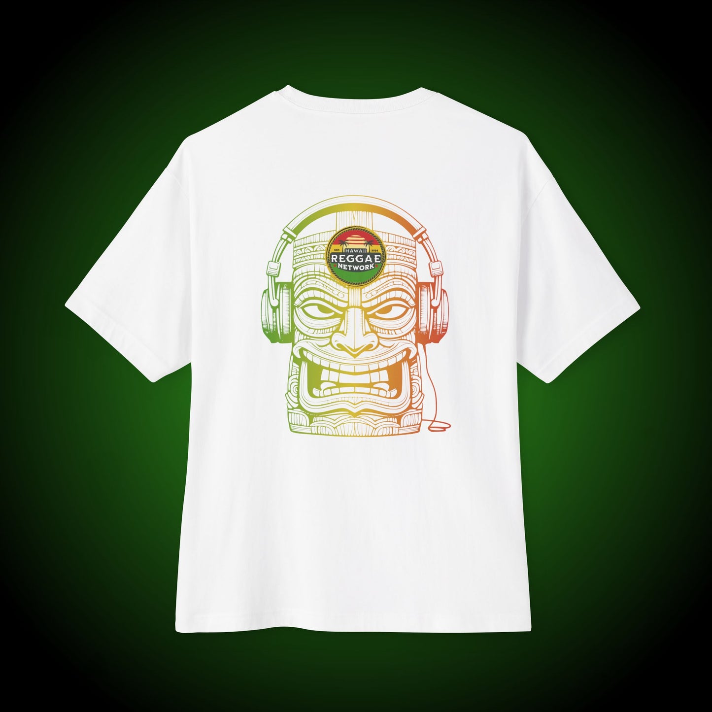 Rasta Vibin' Tiki Boxy Tee (back version)