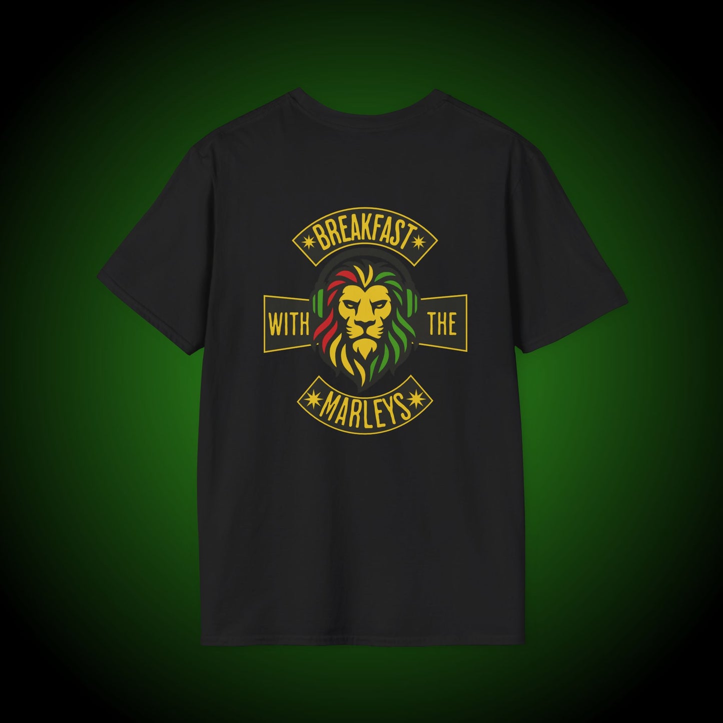 Breakfast With The Marleys Softstyle Tee (back version)