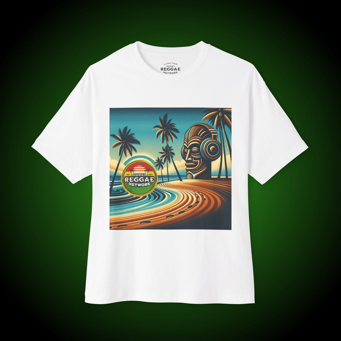 Tiki-on-the-Beach Heavy Tee (front version)