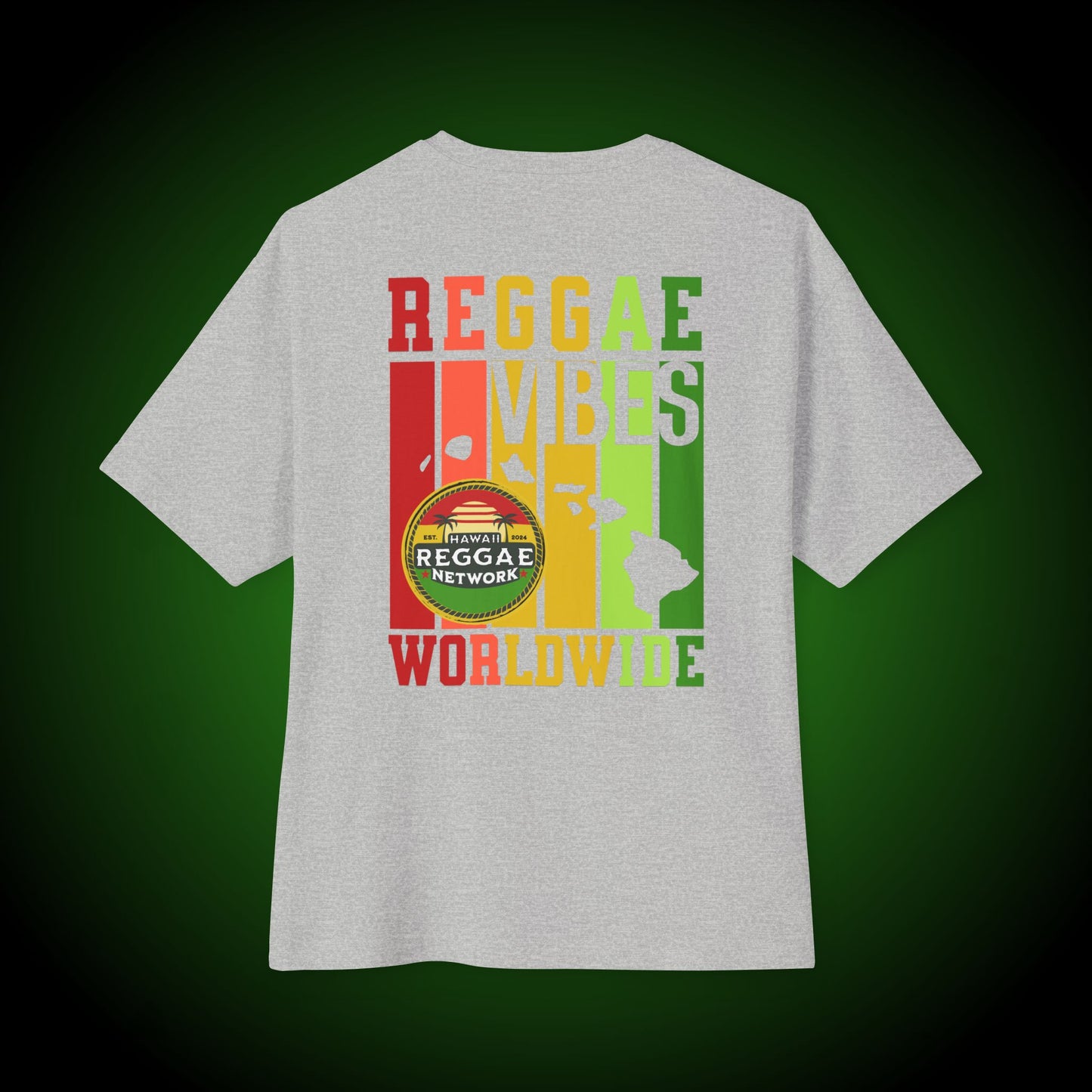 Reggae Vibes Boxy Logo Tee (back version)