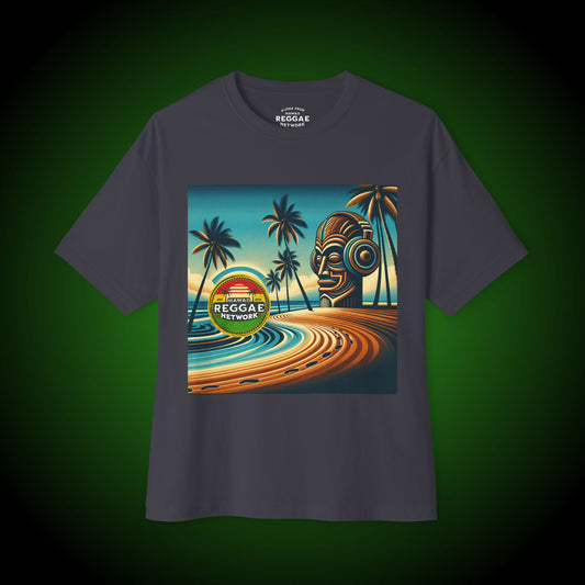 Tiki-on-the-Beach Heavy Tee (front version)