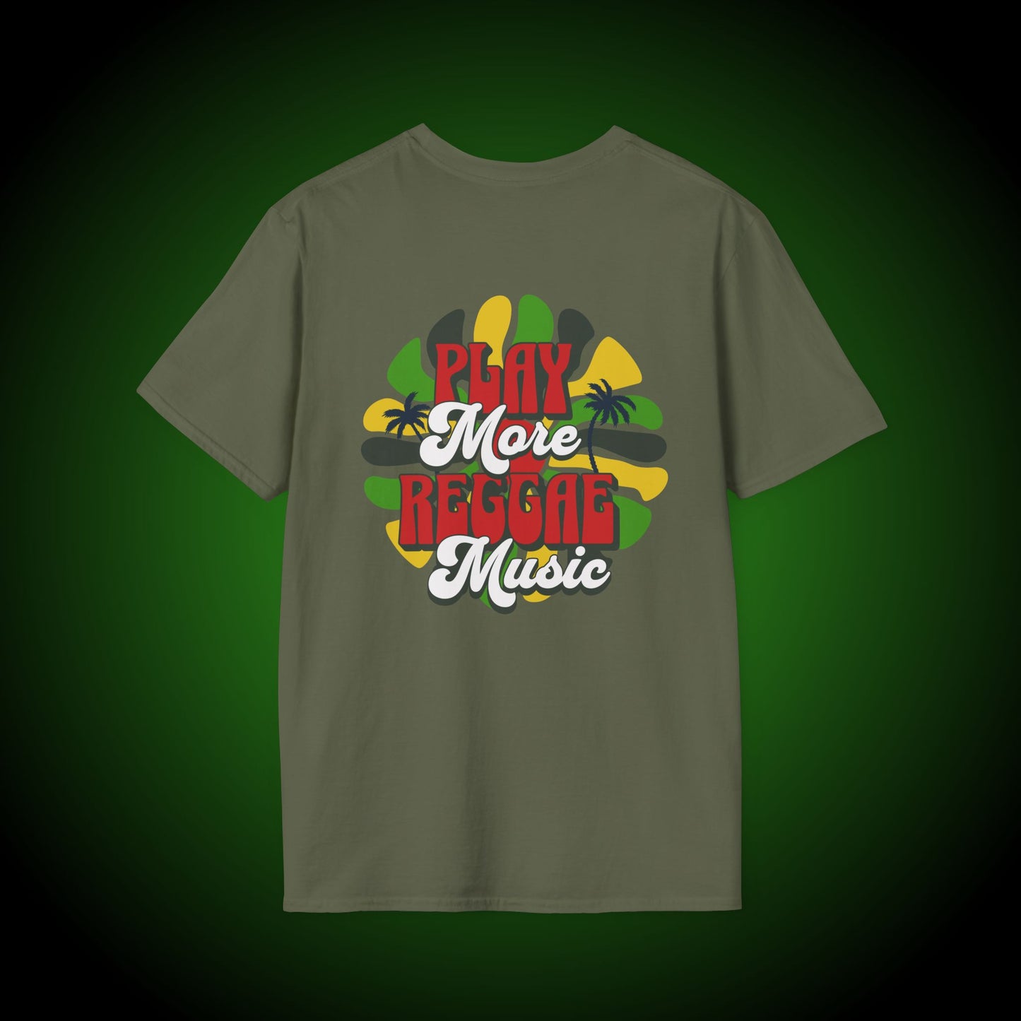 Play More Reggae Softstyle Tee (back version)