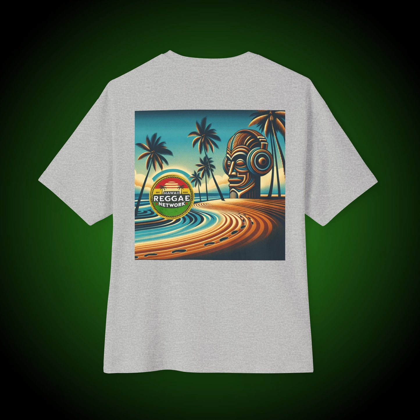 Tiki-on-the-Beach Boxy Tee (back version)
