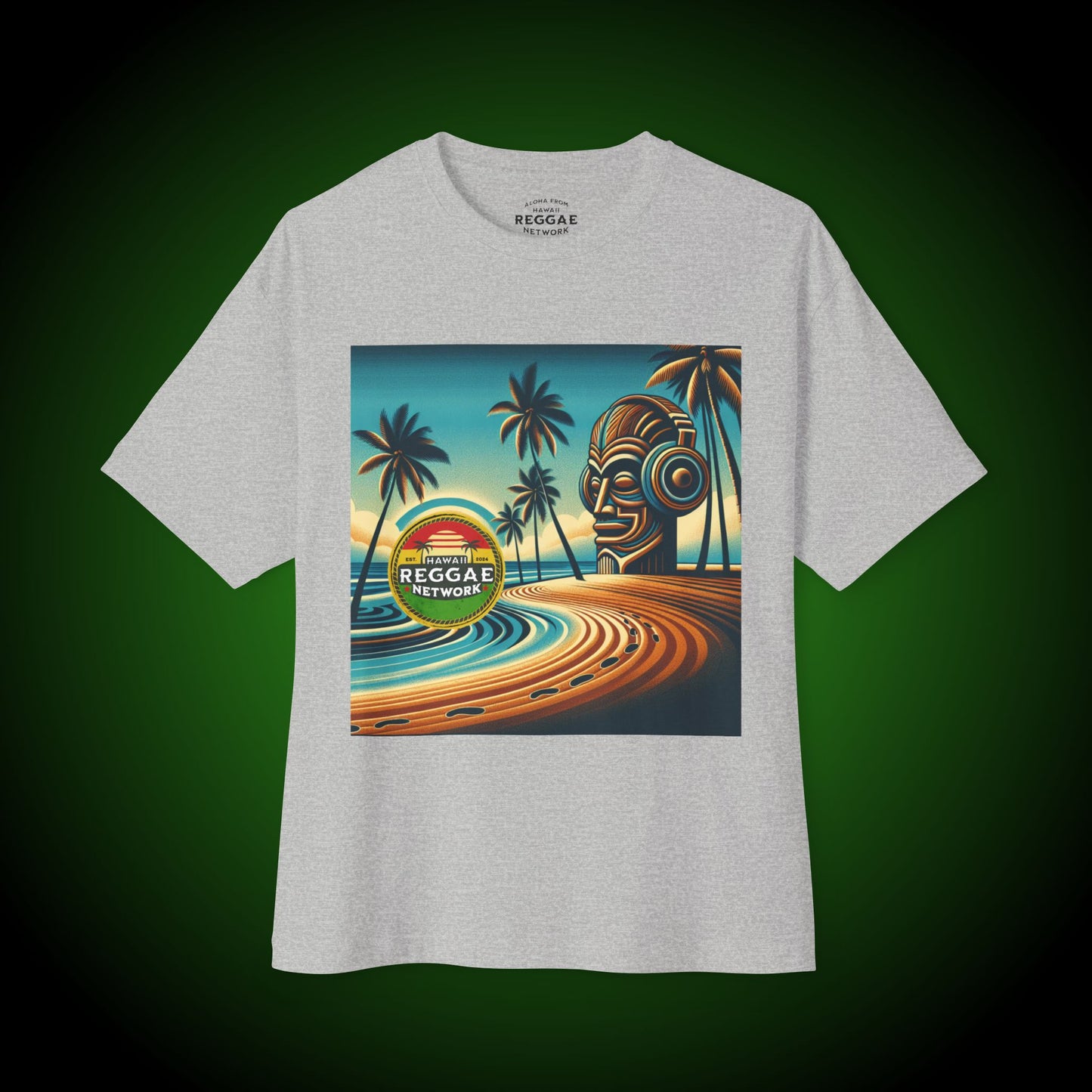Tiki-on-the-Beach Boxy Tee (front version)