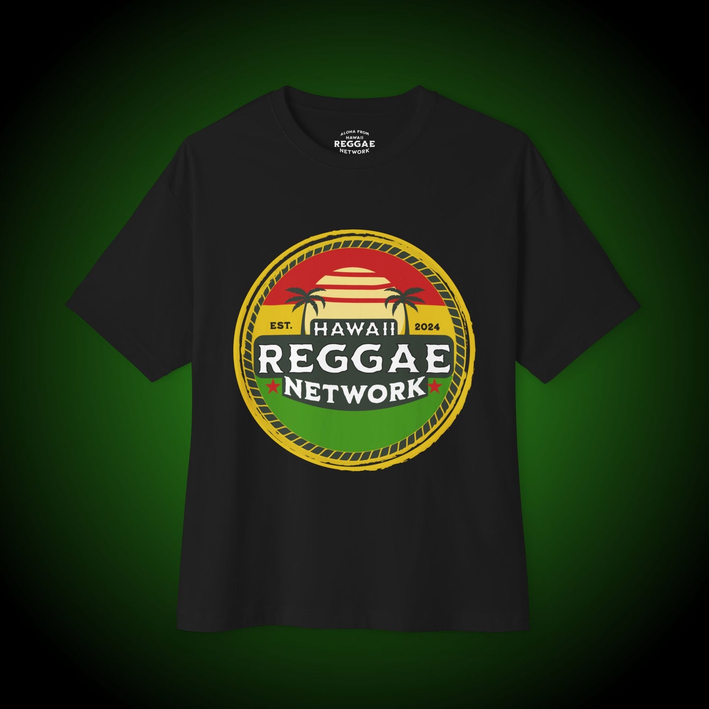Hawaii Reggae Network Basic Heavy Tee (front version)