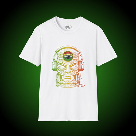 Rasta Vibin' Tiki Softstyle Tee (front version)