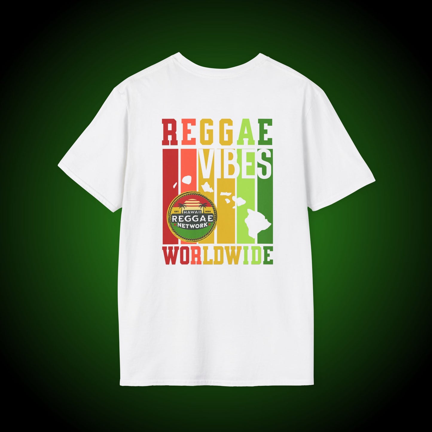 Reggae Vibes Softstyle Tee (back version)