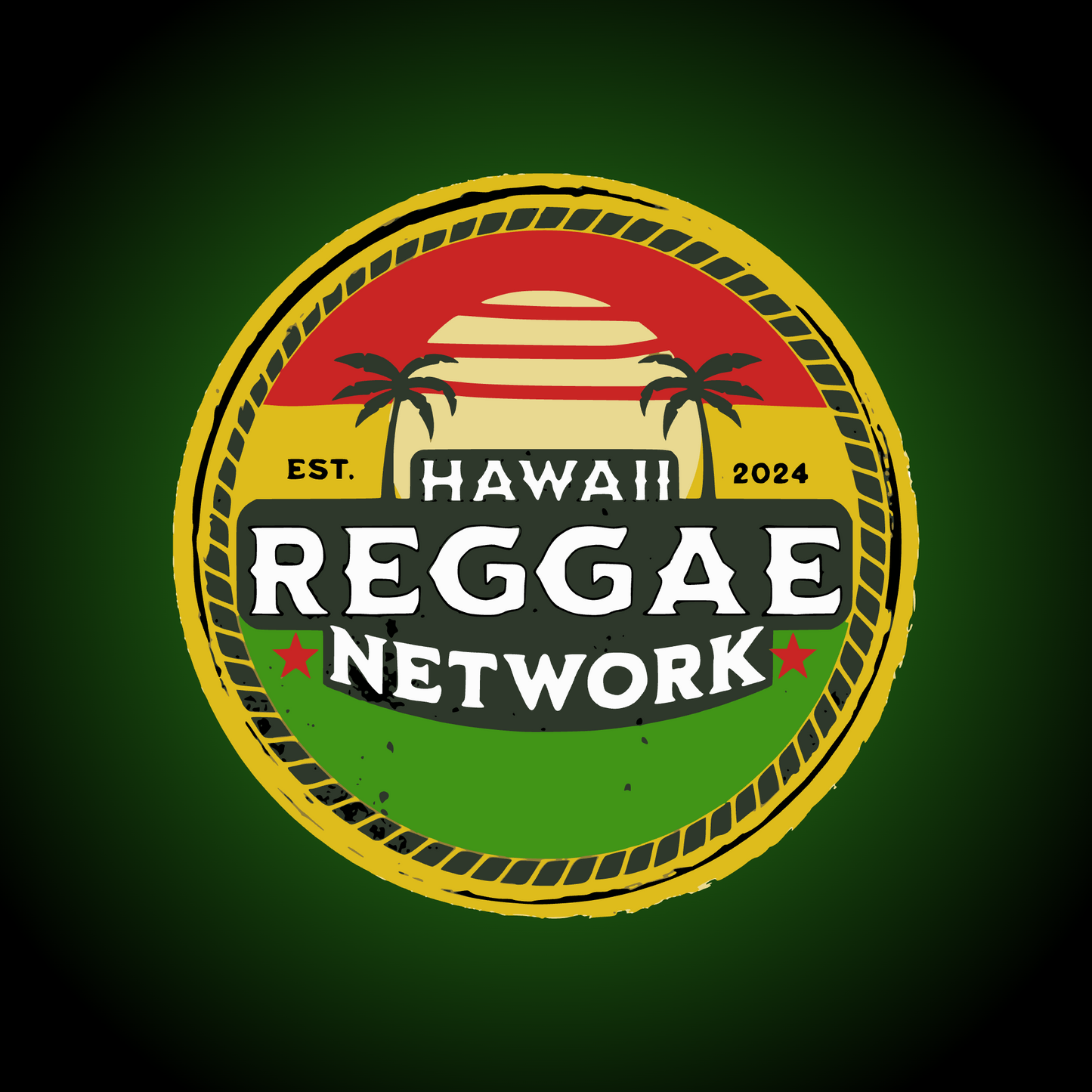 Hawaii Reggae Network Logo Sticker