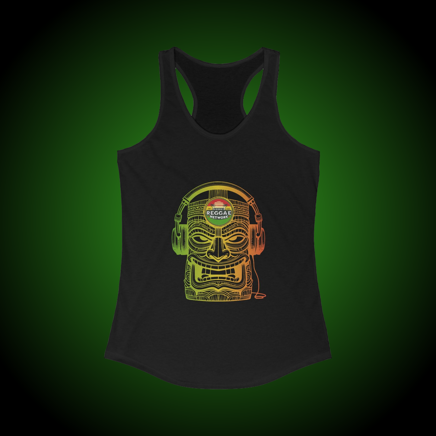 Rasta Vibin' Tiki Racerback