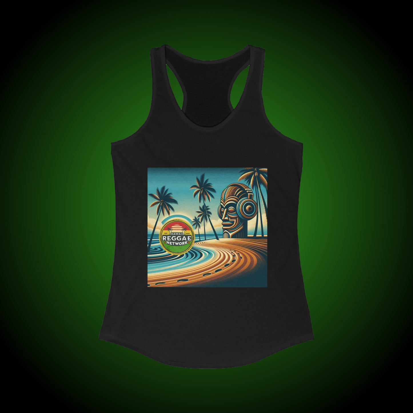 Tiki-on-the-Beach Racerback