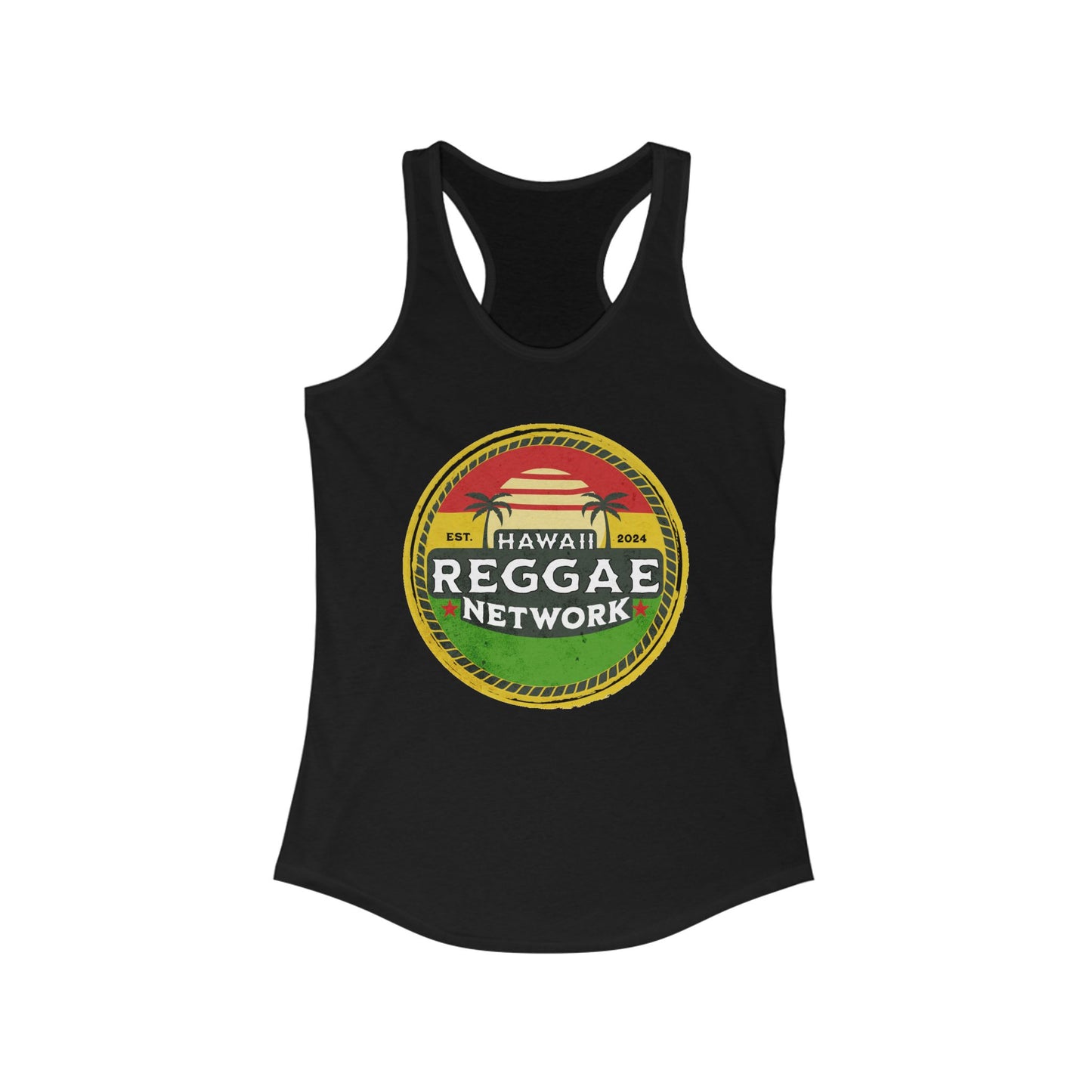 Hawaiian Reggae Network Basic Logo Racerback