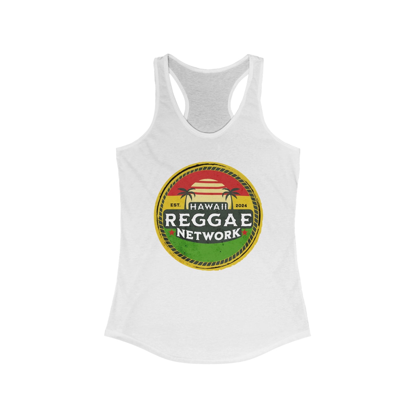 Hawaiian Reggae Network Basic Logo Racerback