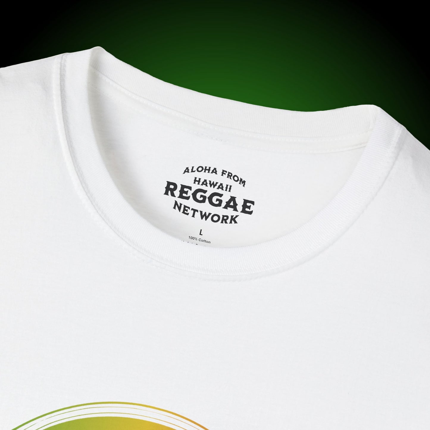 Rasta Vibin' Tiki Softstyle Tee (front version)