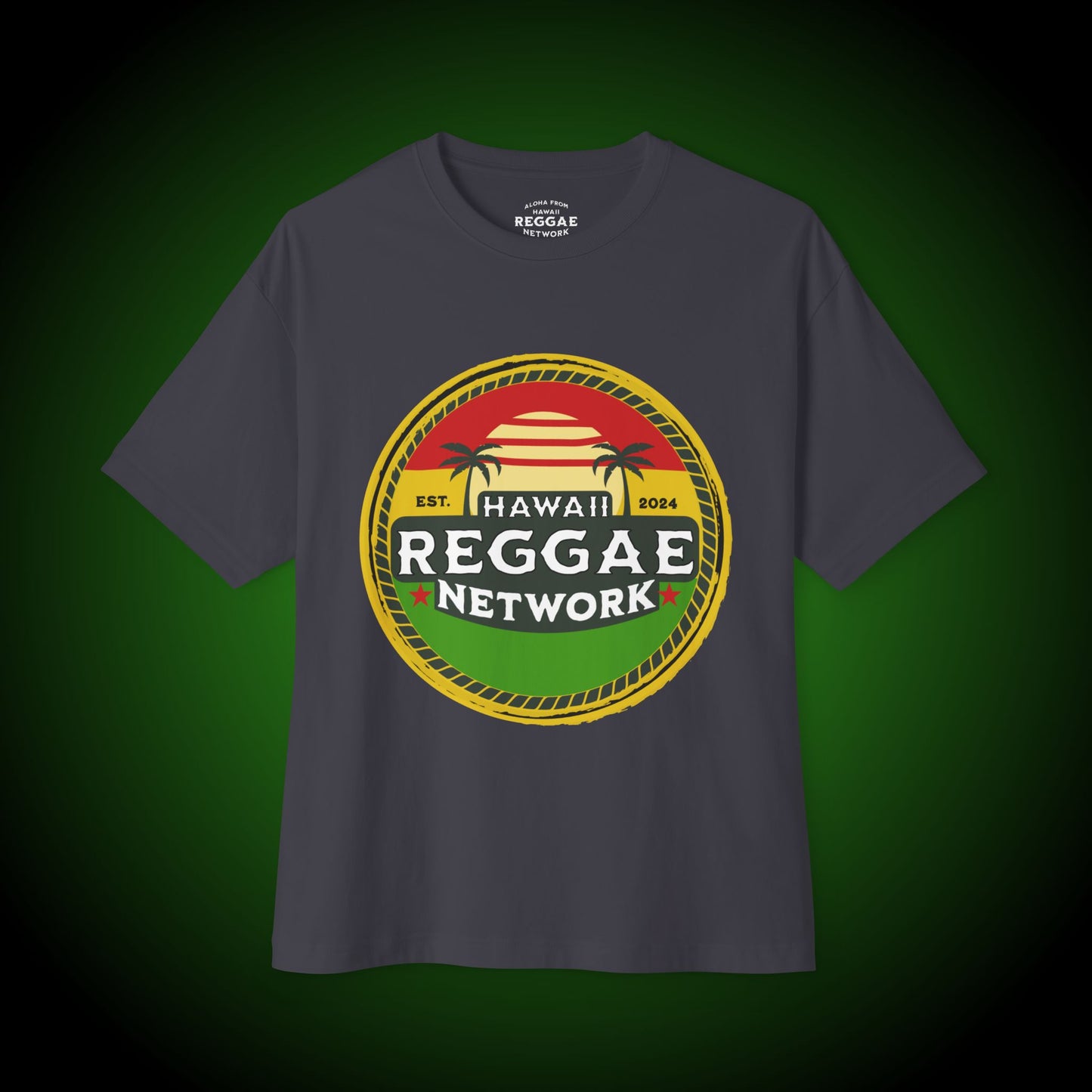 Hawaii Reggae Network Basic Heavy Tee (front version)