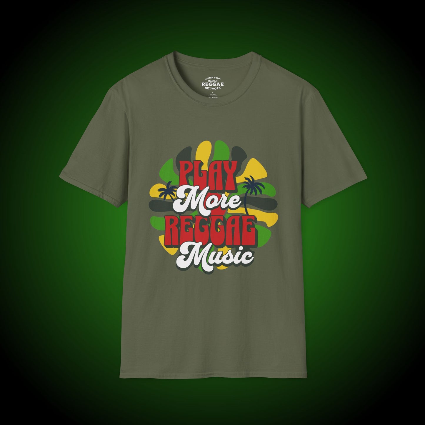 Play More Reggae Softstyle Tee (front version)