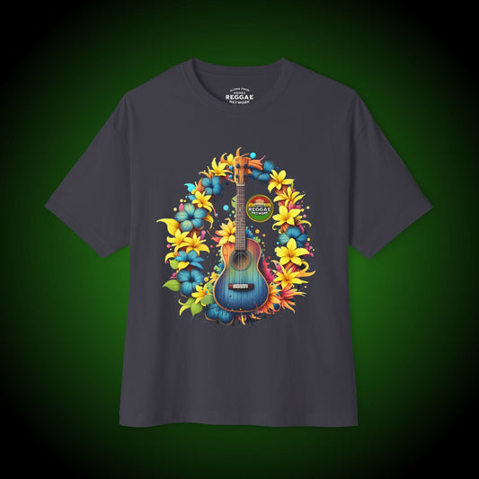 Electric Blue Uke Heavy Tee (front version)