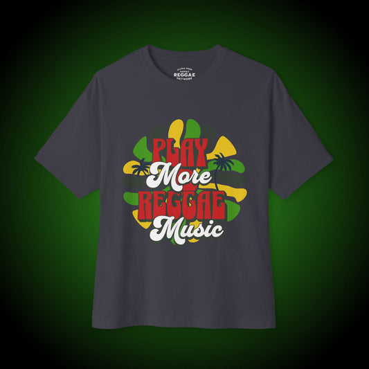 Play More Reggae Heavy Tee (front version)