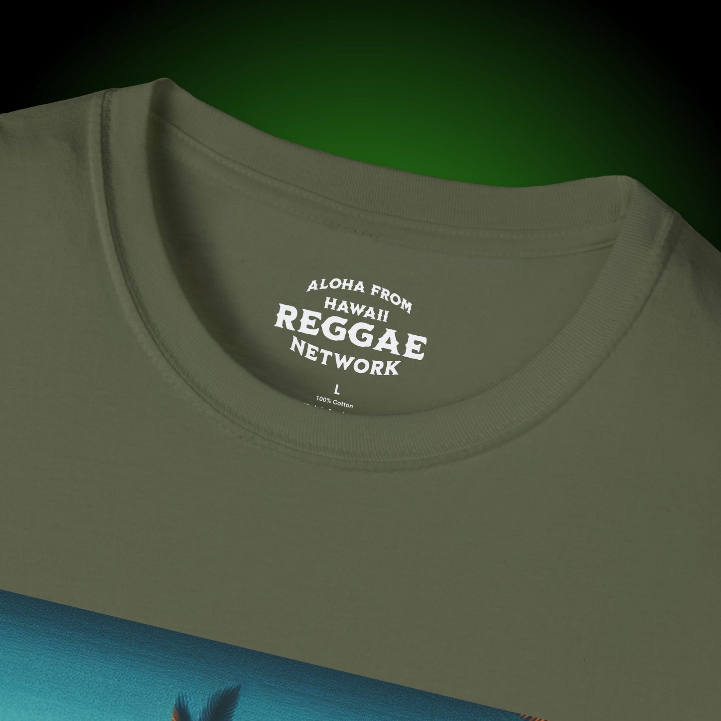 Tiki-on-the-Beach Softstyle Tee (front version)