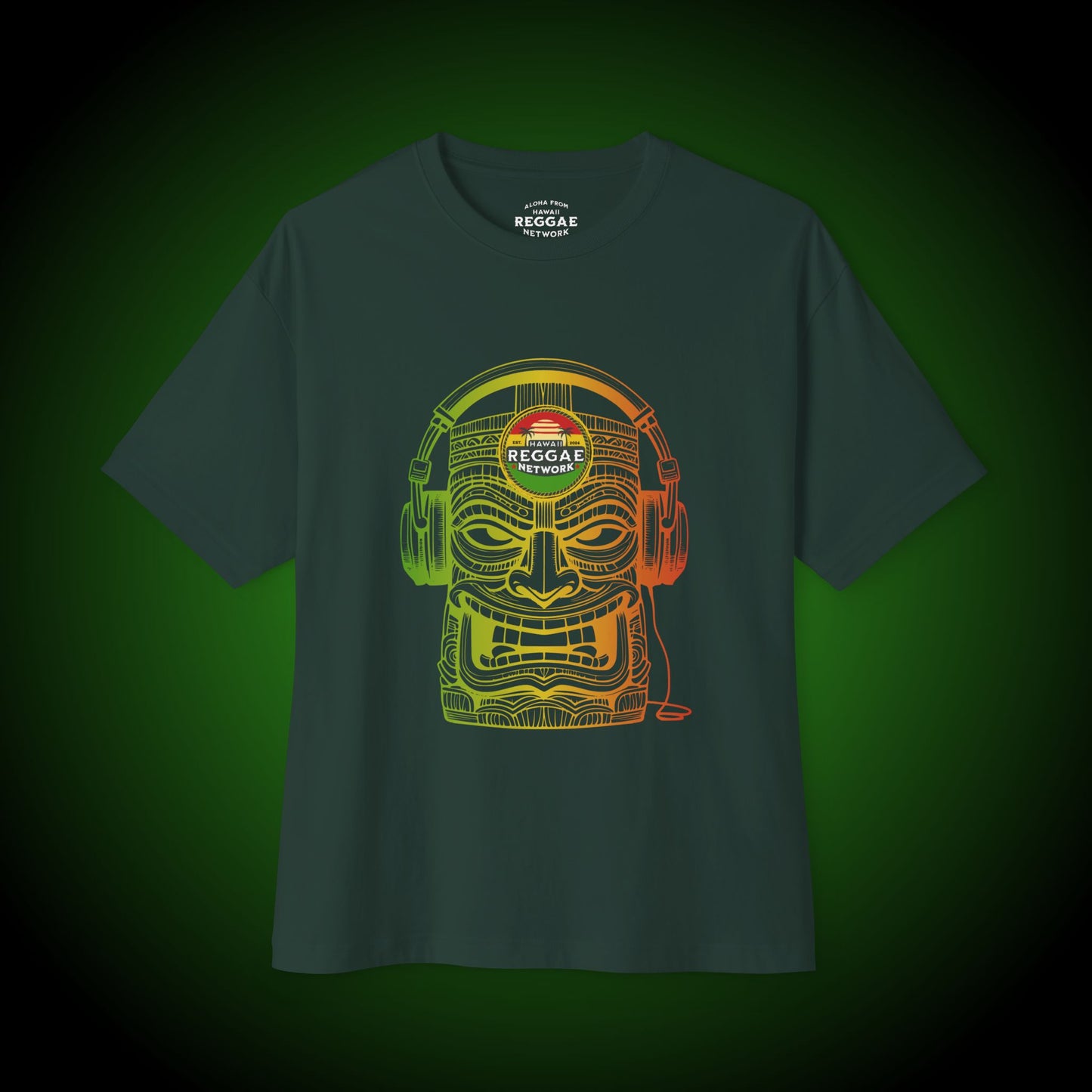 Rasta Tiki Heavy Tee (front version)