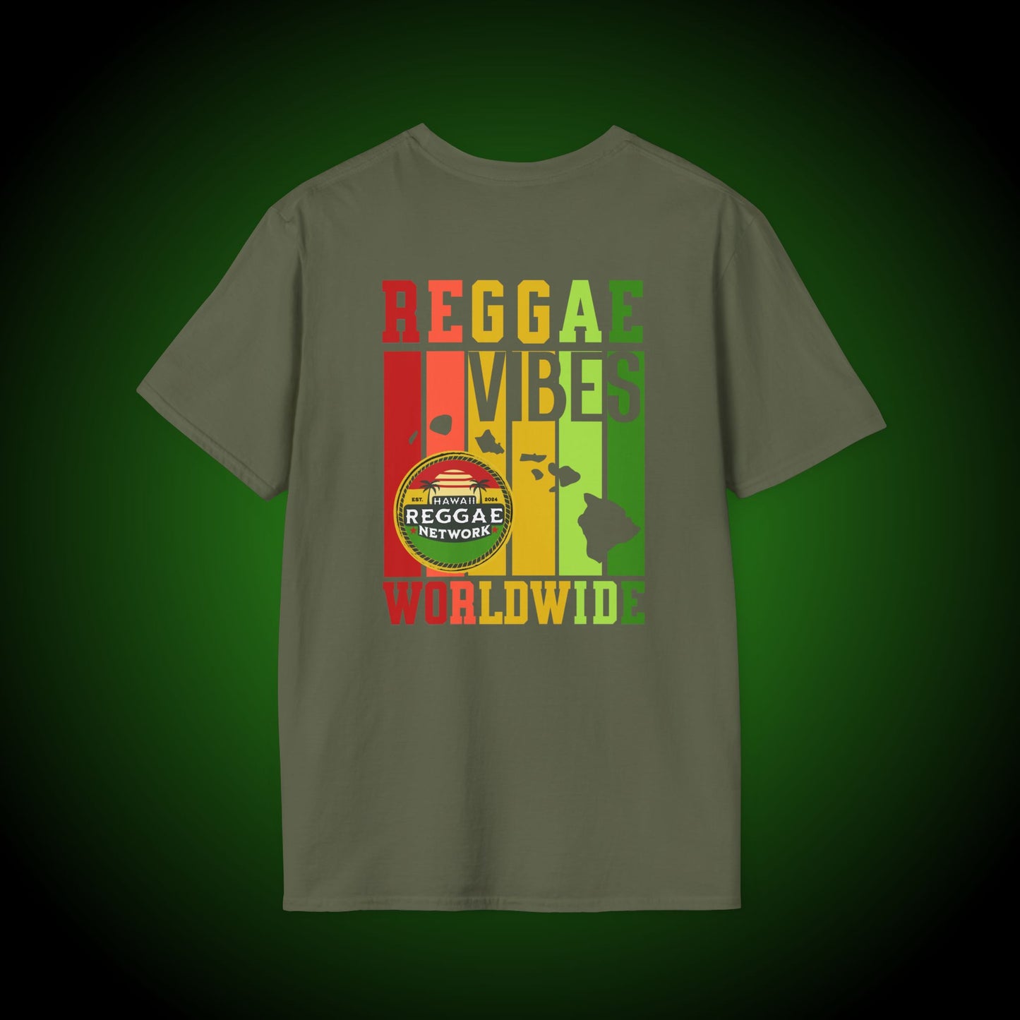 Reggae Vibes Softstyle Tee (back version)