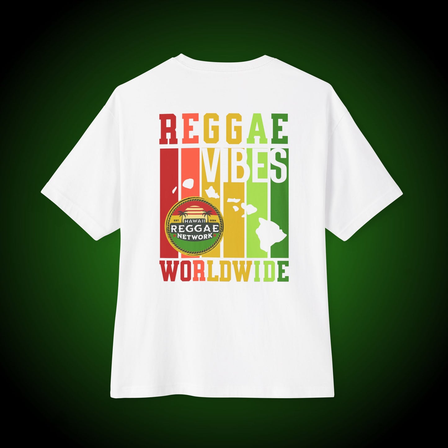 Reggae Vibes Boxy Logo Tee (back version)