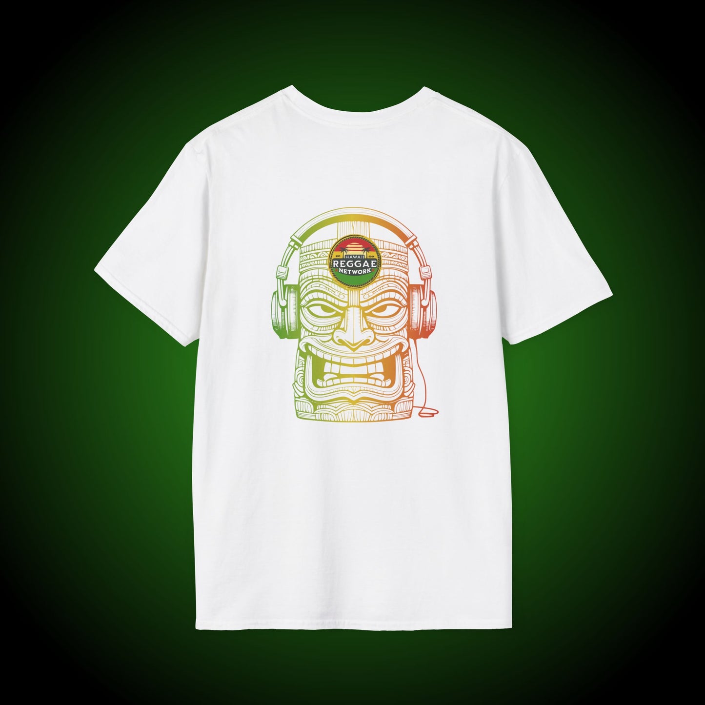 Rasta Vibin' Tiki Softstyle Tee (back version)