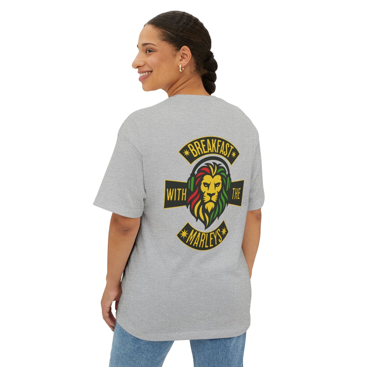 Breakfast With The Marleys Boxy Tee (back version)