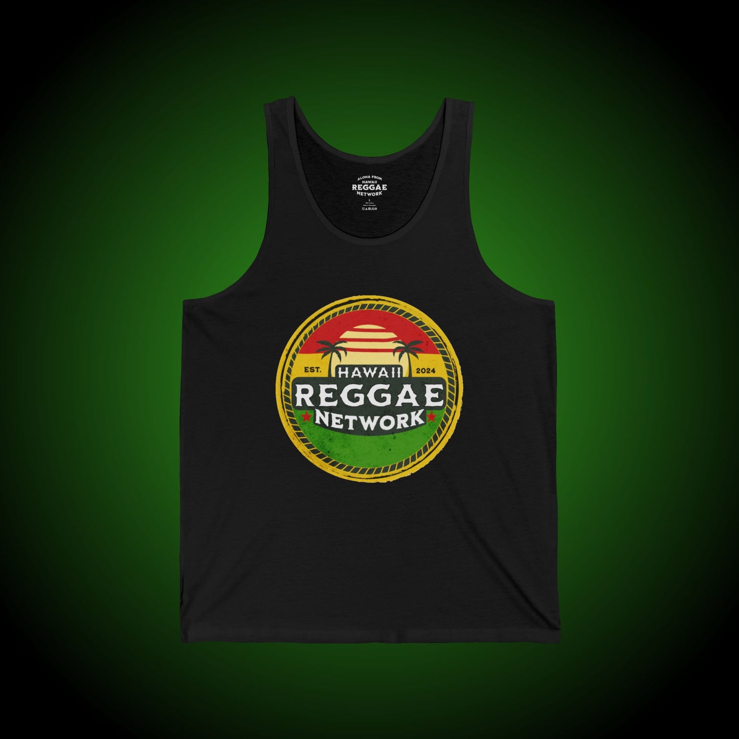 Hawaii Reggae Network Basic Logo Tank