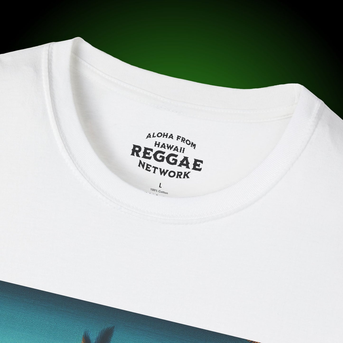 Tiki-on-the-Beach Softstyle Tee (front version)