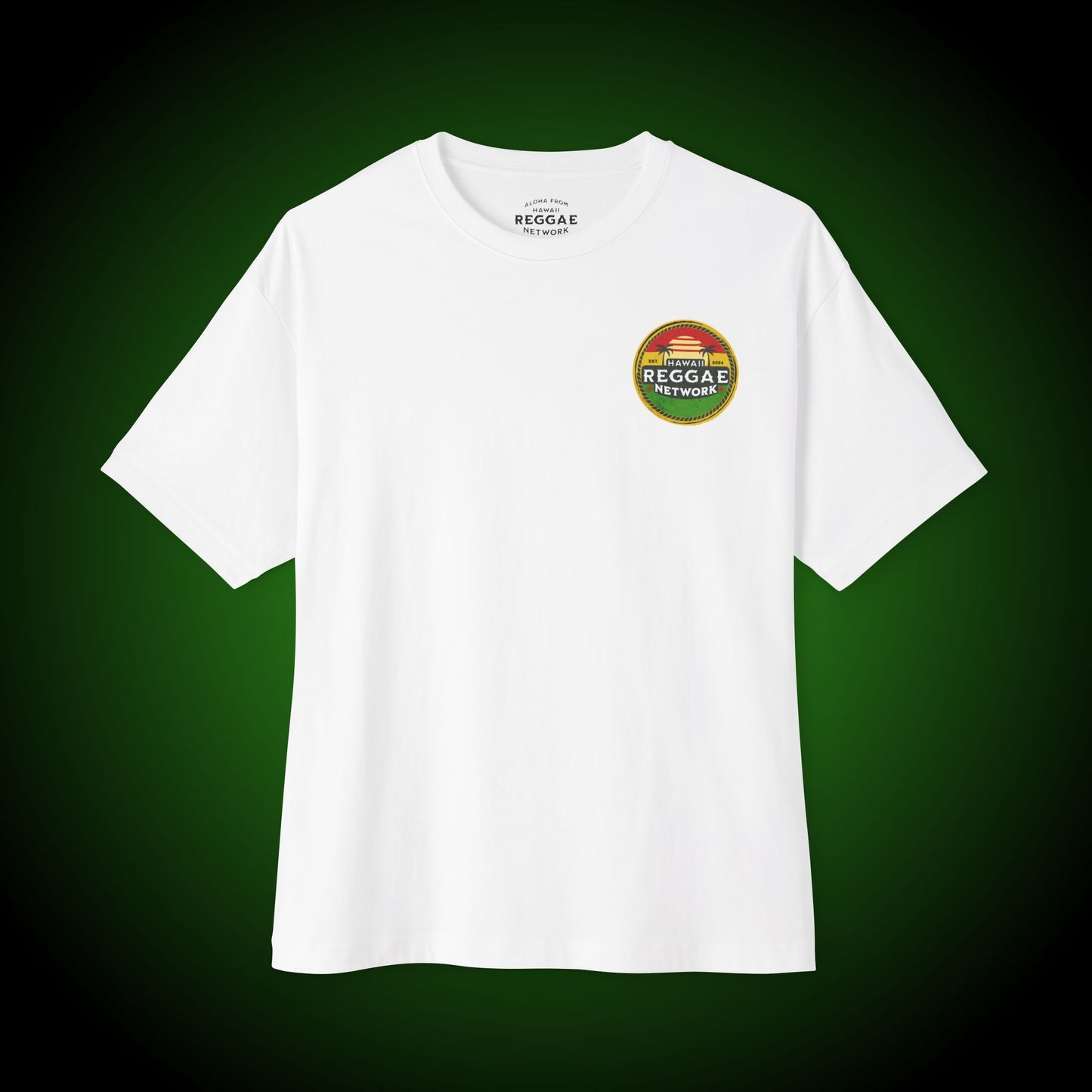 Reggae Vibes Boxy Logo Tee (back version)