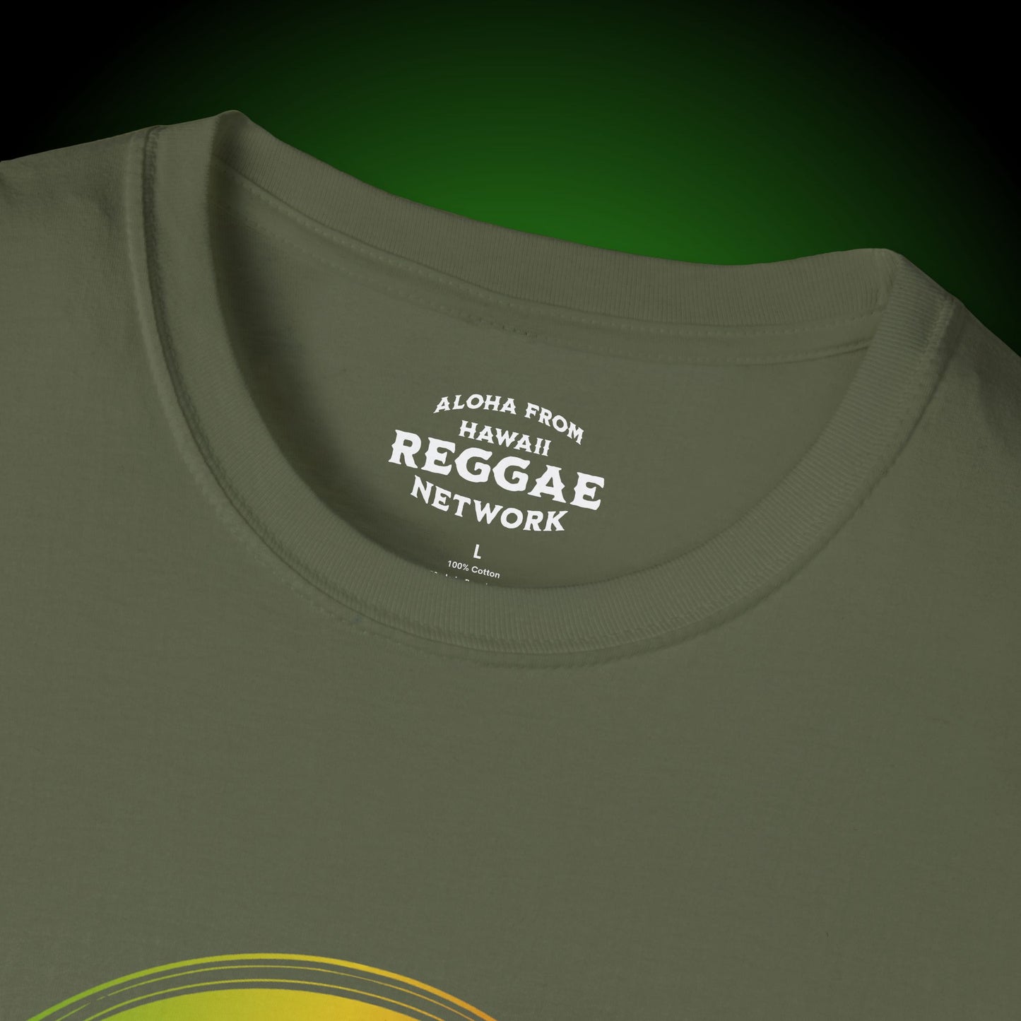 Rasta Vibin' Tiki Softstyle Tee (front version)