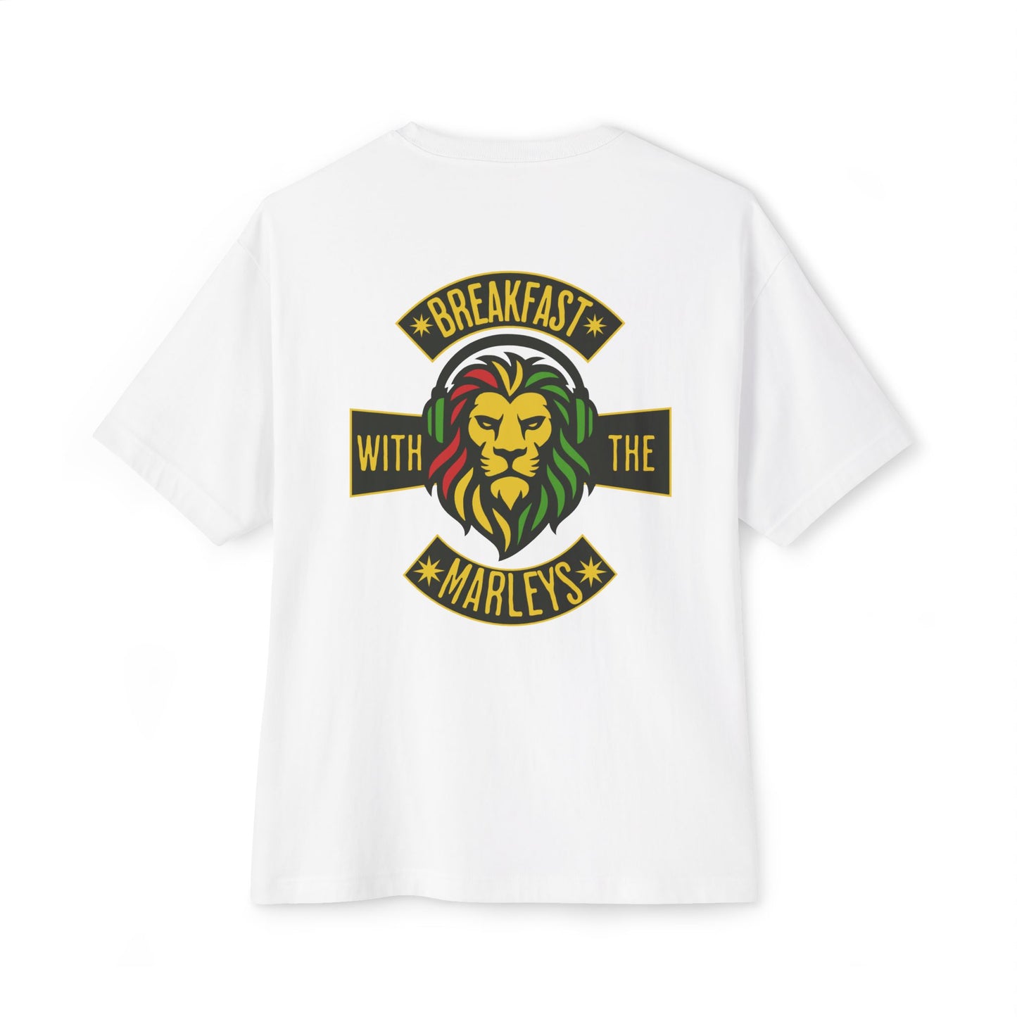 Breakfast With The Marleys Heavy Tee (back version)