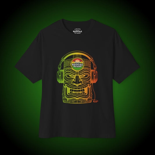 Rasta Vibin' Tiki Boxy Tee (front version)